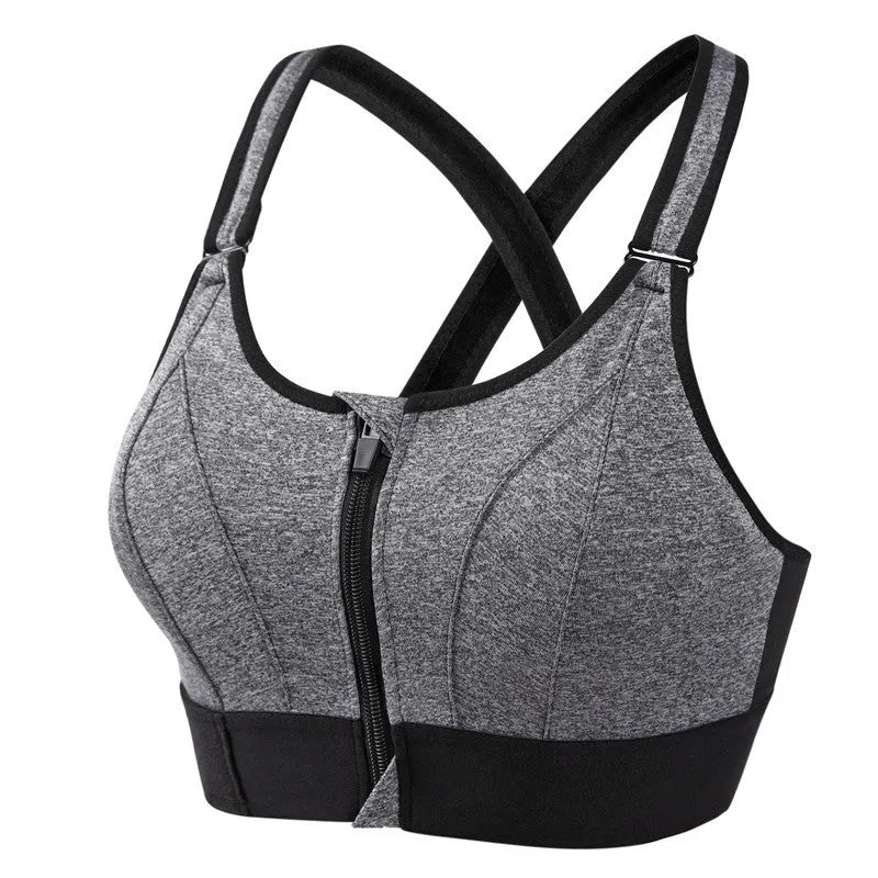 Damen Sport-BH Regular Fit mit Reißverschluss Freizeit