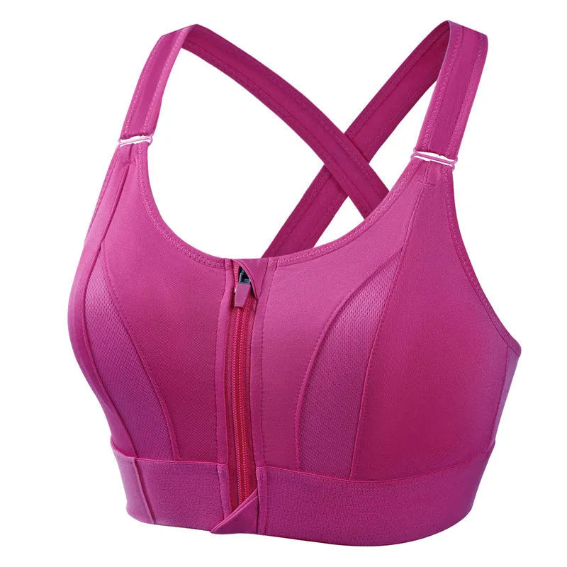 Damen Sport-BH Regular Fit mit Reißverschluss Freizeit