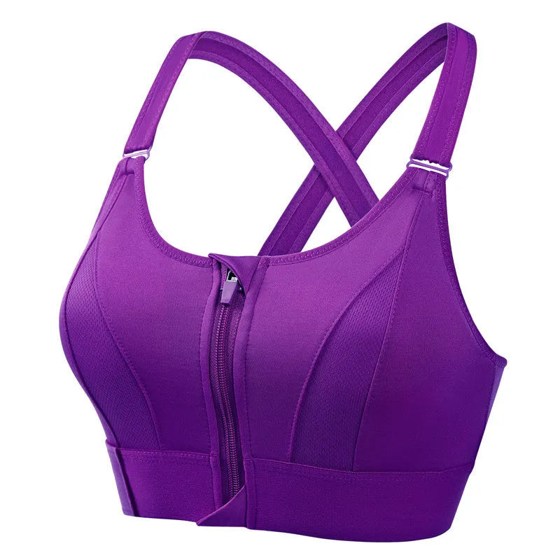 Damen Sport-BH Regular Fit mit Reißverschluss Freizeit