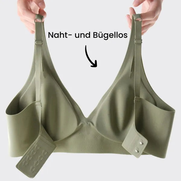 Damen BH ohne Bügel Nahtlos mit Push-up Effekt Komfort