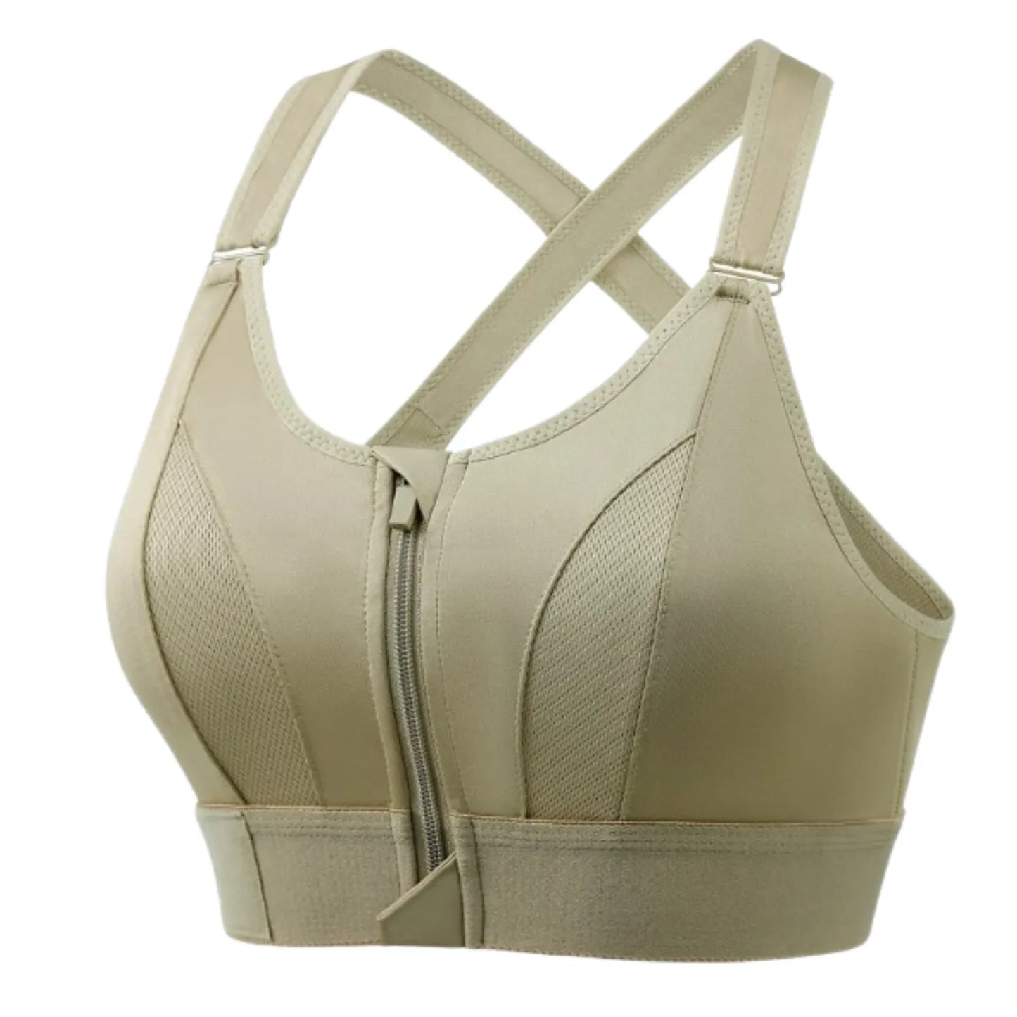 Damen Sport-BH Regular Fit mit Reißverschluss Freizeit