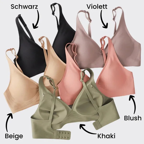 Damen BH ohne Bügel Nahtlos mit Push-up Effekt Komfort