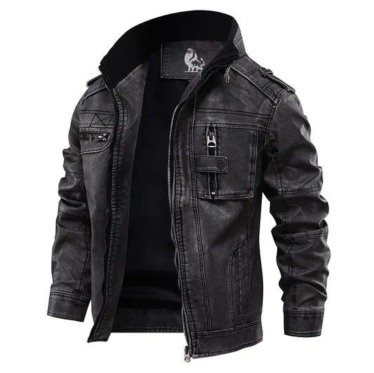 Herren Lederjacke Freizeit Urban Chic