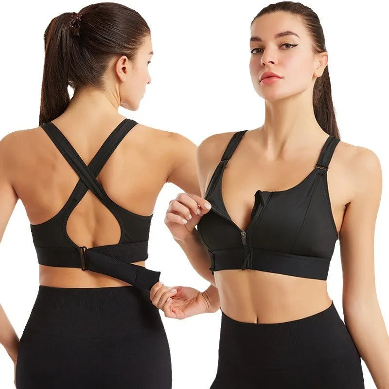 Damen Sport-BH Regular Fit mit Reißverschluss Freizeit