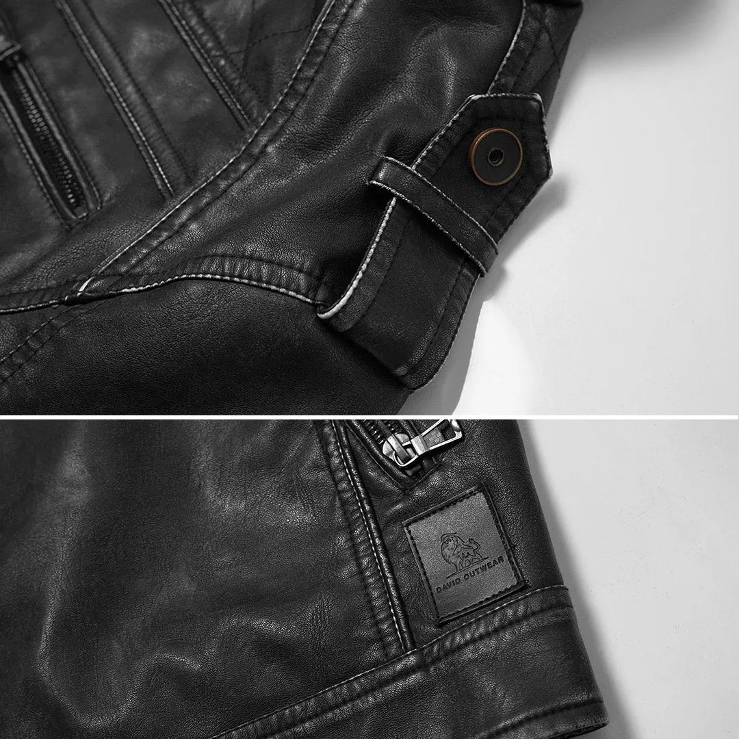 Herren Lederjacke Freizeit Urban Chic