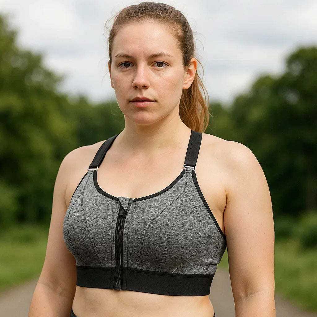 Damen Sport-BH Regular Fit mit Reißverschluss Freizeit