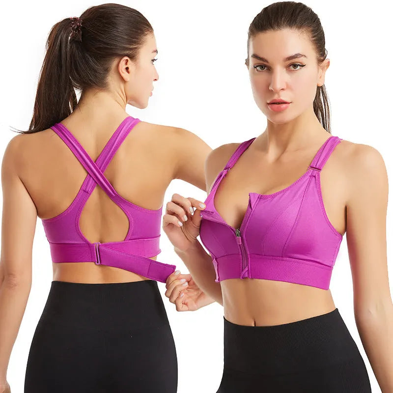 Damen Sport-BH Regular Fit mit Reißverschluss Freizeit