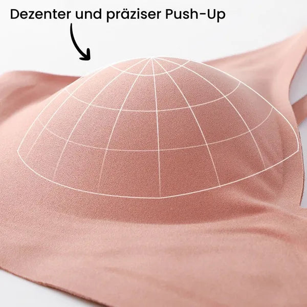 Damen BH ohne Bügel Nahtlos mit Push-up Effekt Komfort