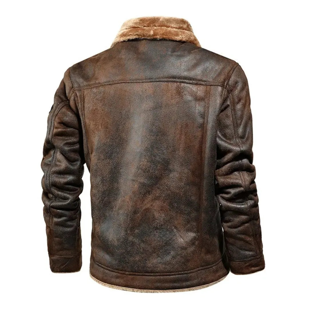 Herren Lederjacke Freizeit Urban Chic