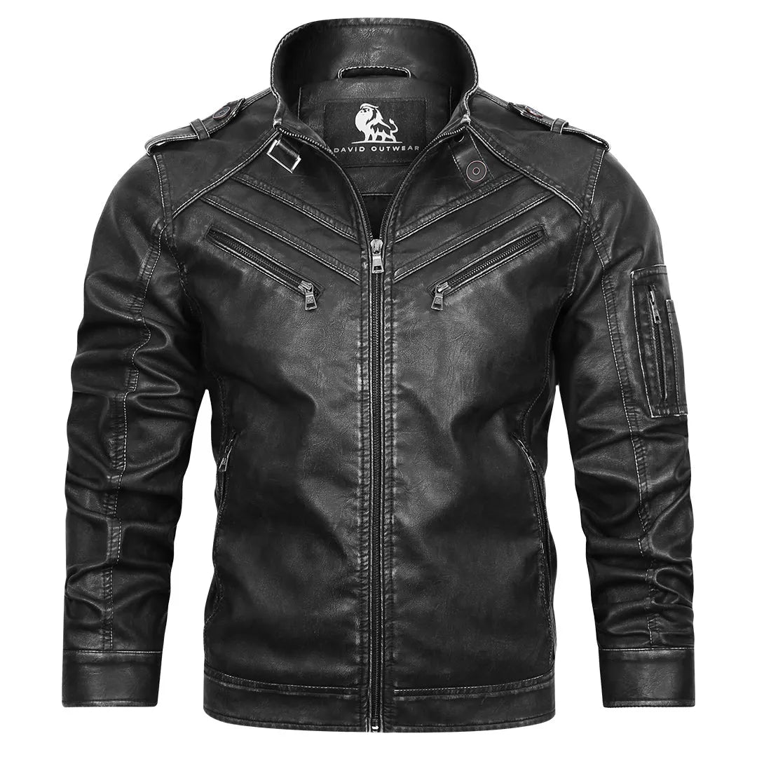 Herren Lederjacke Freizeit Urban Chic