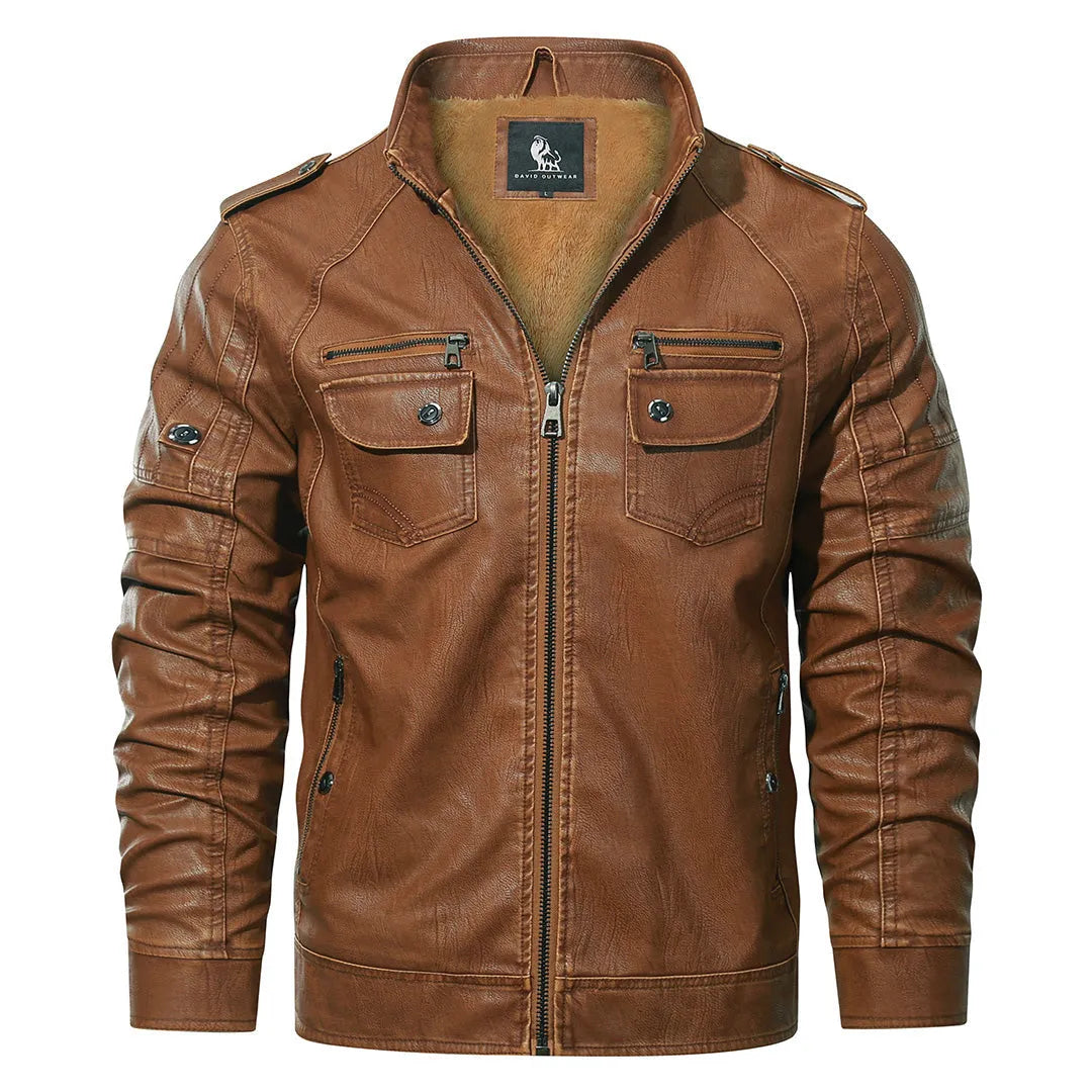 Herren Lederjacke Freizeit Urban Chic