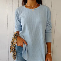 Damen Langarmshirt Regular Fit Lässig Alltag
