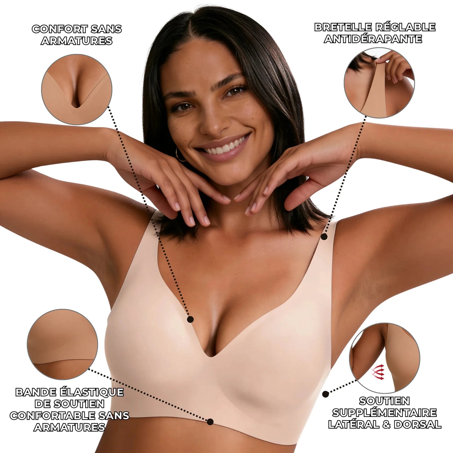 Damen BH Komfort Fit Alltag Ultra-bequem wie zweite Haut