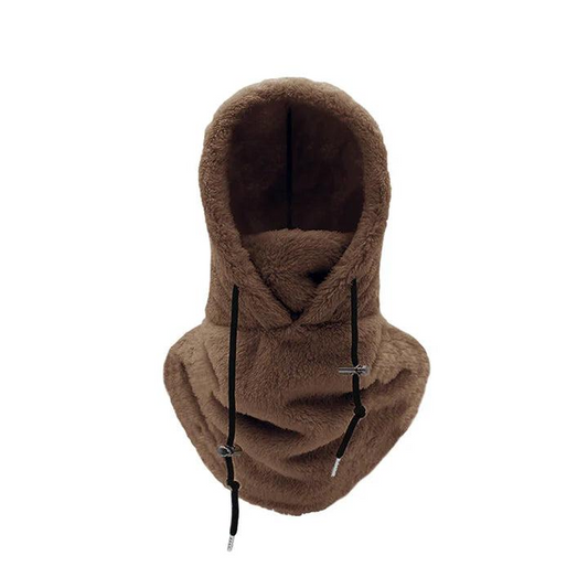 Unisex Kapuzen-Schlauchschal Freizeit mit verstellbarem Kordelzug