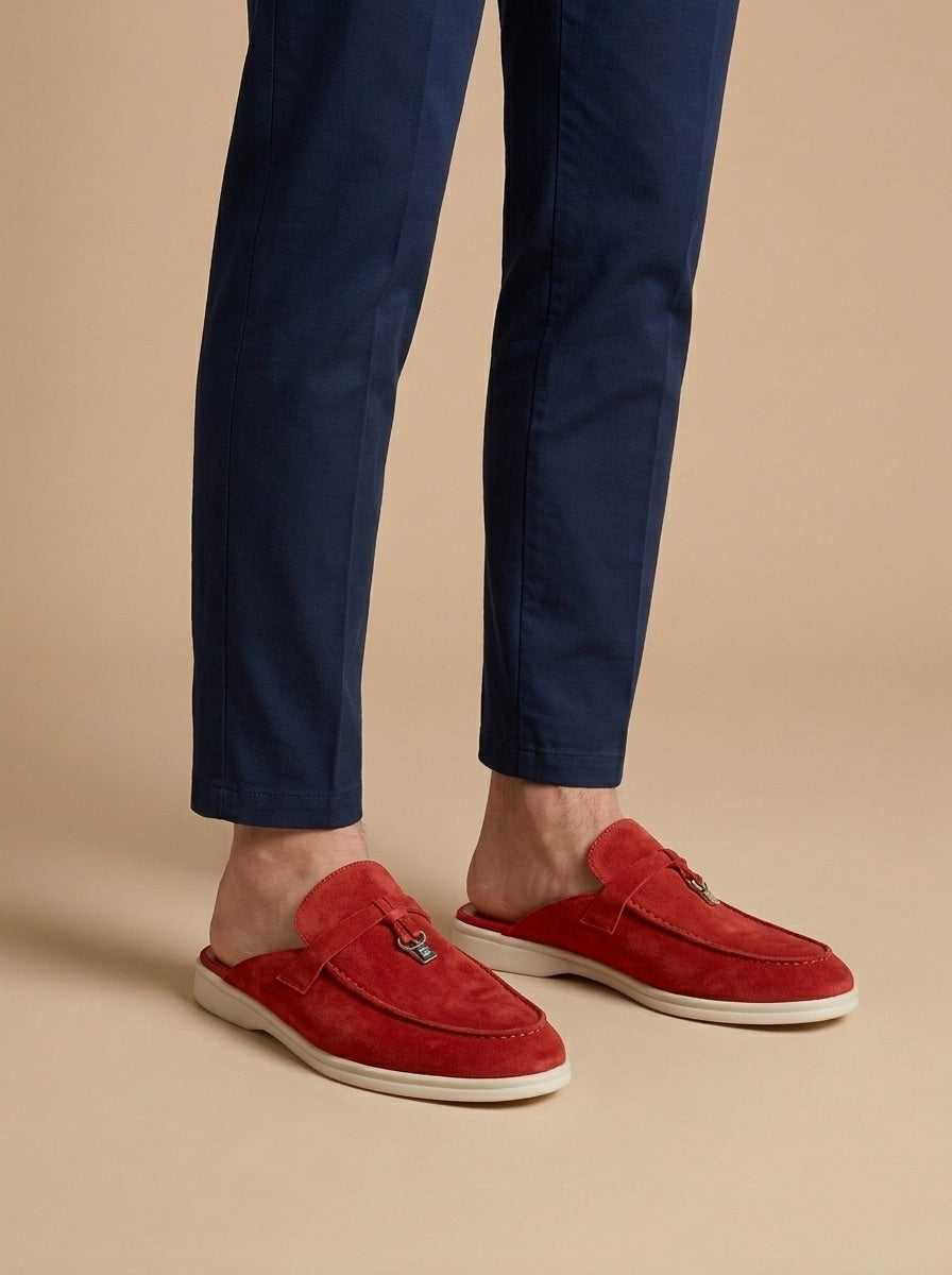Herren Wildleder Mules Regular Fit Freizeit Sommer