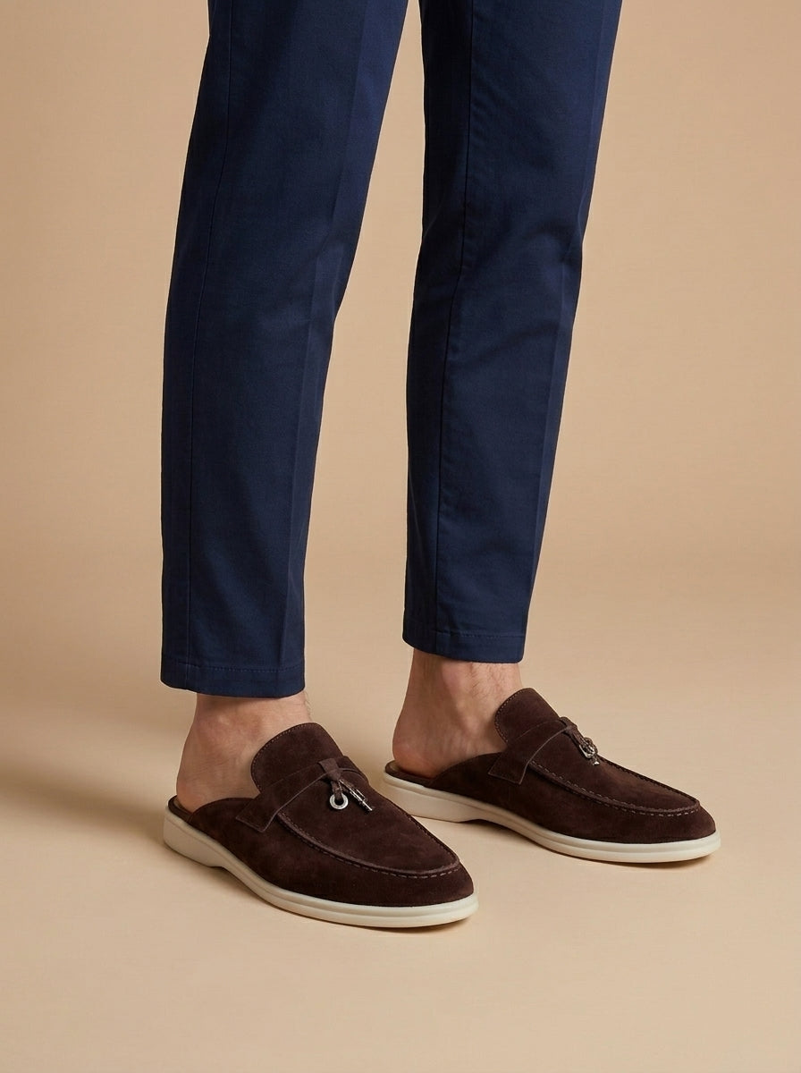 Herren Wildleder Mules Regular Fit Freizeit Sommer