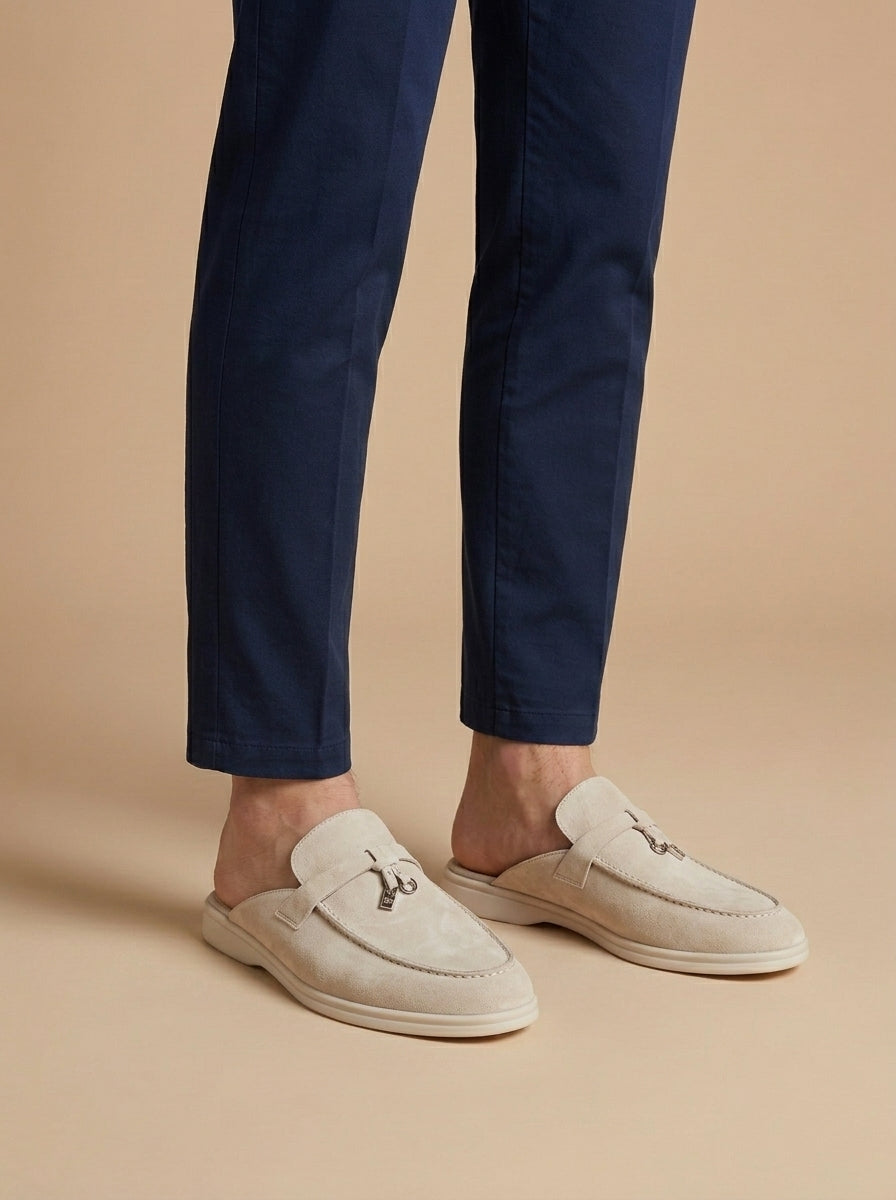Herren Wildleder Mules Regular Fit Freizeit Sommer