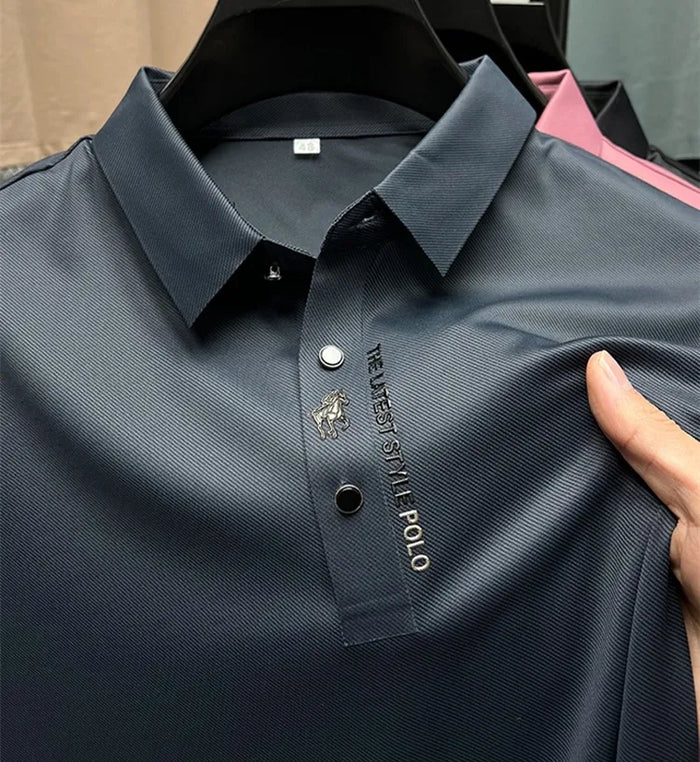 Herren Poloshirt Regular Fit Freizeit Sommer Faltenfrei