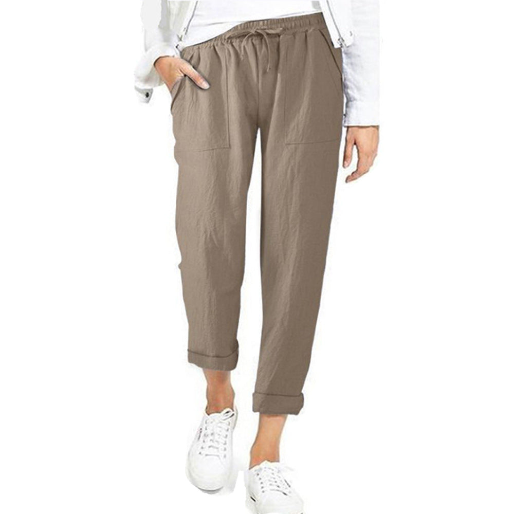 Leichte Freizeithose Damen Regular Fit Sommer