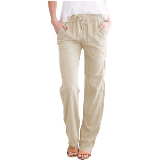 Leichte luftige Freizeithose Damen Regular Fit Sommer