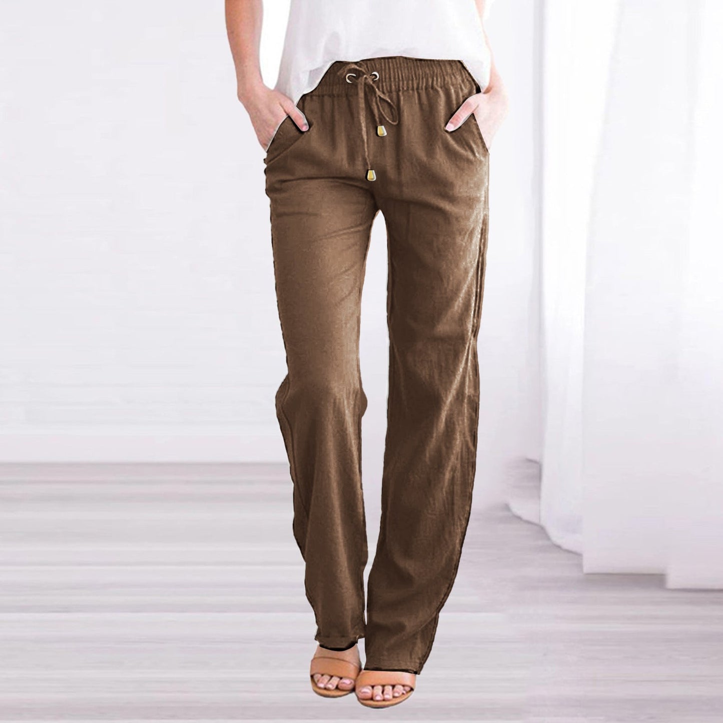 Leichte Freizeithose Damen Regular Fit Sommer