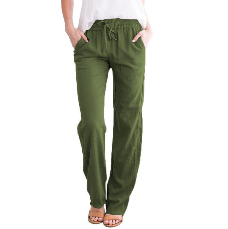 Leichte luftige Freizeithose Damen Regular Fit Sommer