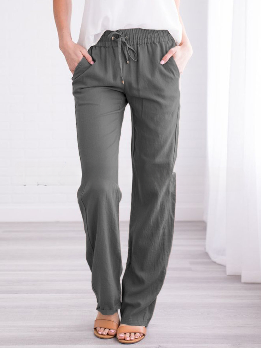 Leichte luftige Freizeithose Damen Regular Fit Sommer