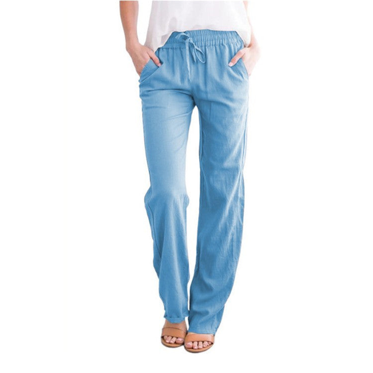 Leichte luftige Freizeithose Damen Regular Fit Sommer