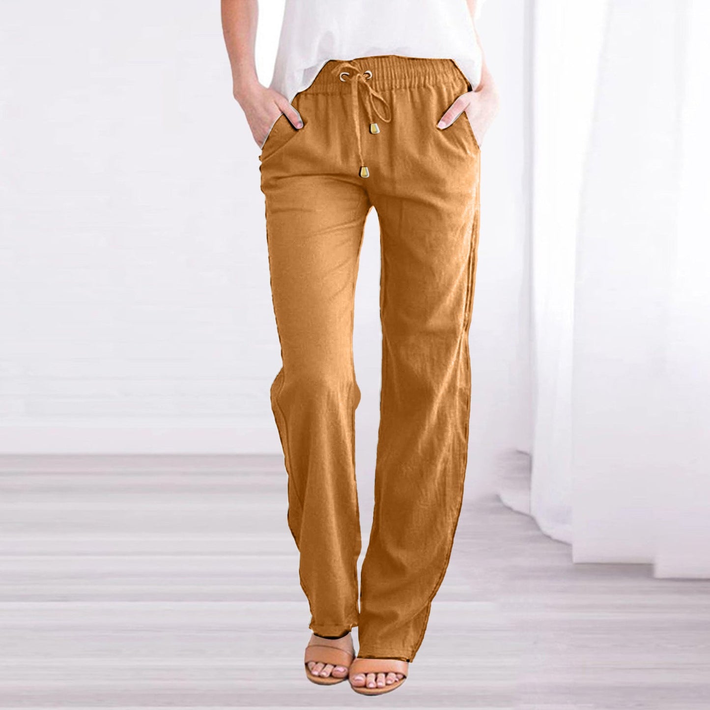 Leichte Freizeithose Damen Regular Fit Sommer