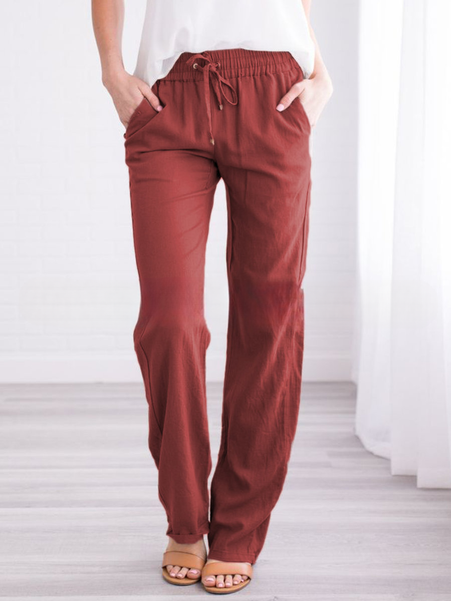 Leichte Freizeithose Damen Regular Fit Sommer