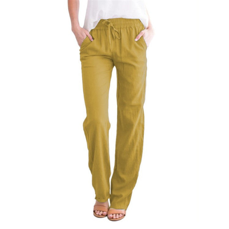 Leichte luftige Freizeithose Damen Regular Fit Sommer