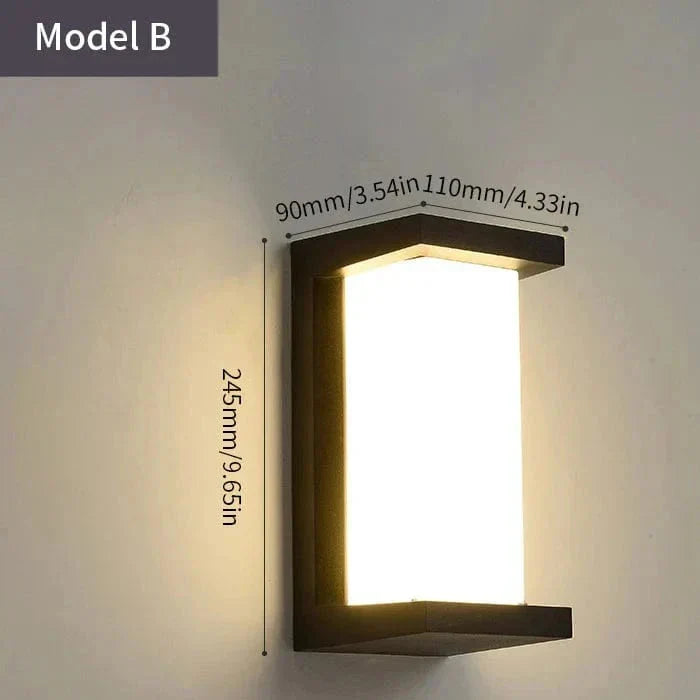 LED Außenwandleuchte Modern Minimalistisch für Außenbereich