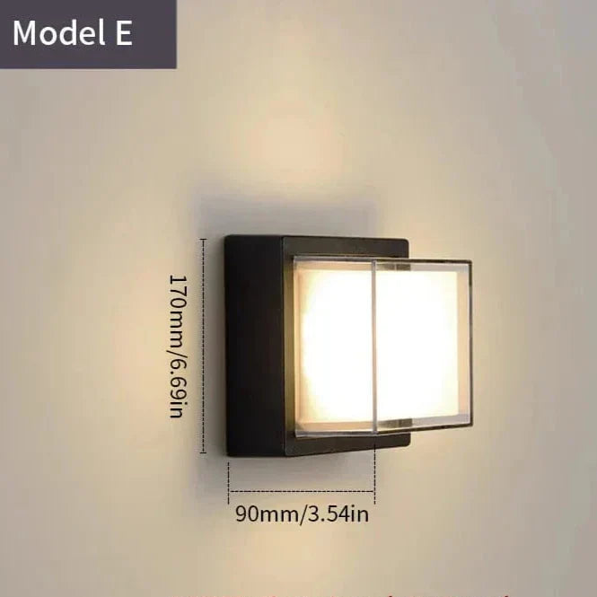 LED Außenwandleuchte Modern Minimalistisch für Außenbereich