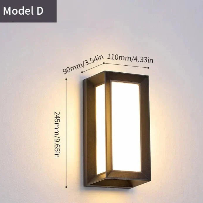 LED Außenwandleuchte Modern Minimalistisch für Außenbereich