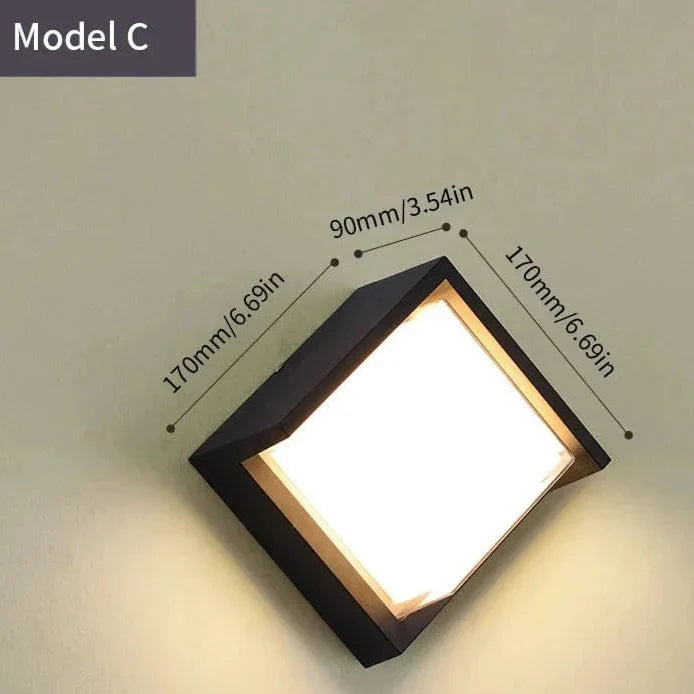 LED Außenwandleuchte Modern Minimalistisch für Außenbereich