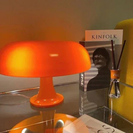 Tischlampe Retro Pilzform Skurril Wohnzimmer Schlafzimmer
