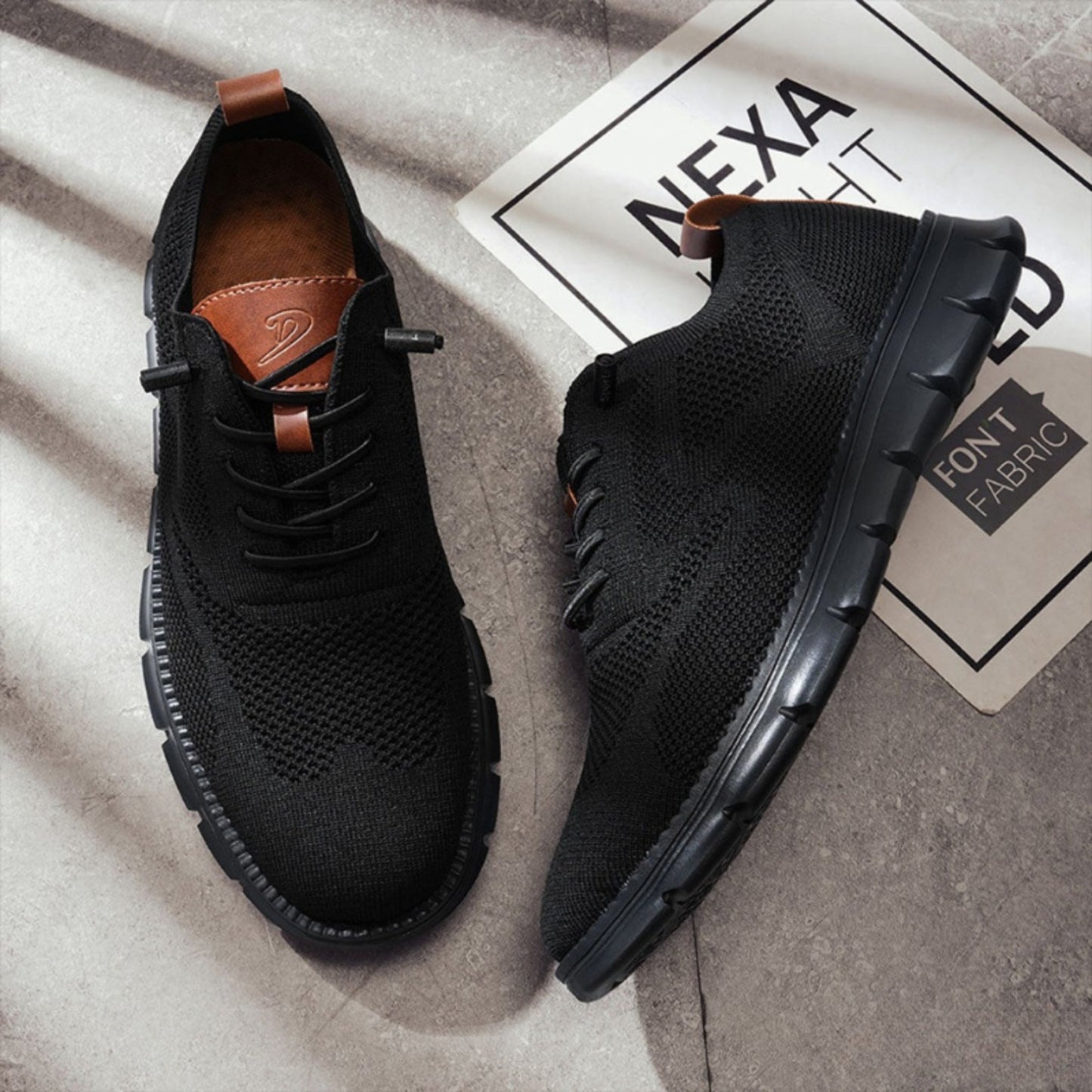 Leichte Strick-Sneaker Herren Regular Fit Freizeit