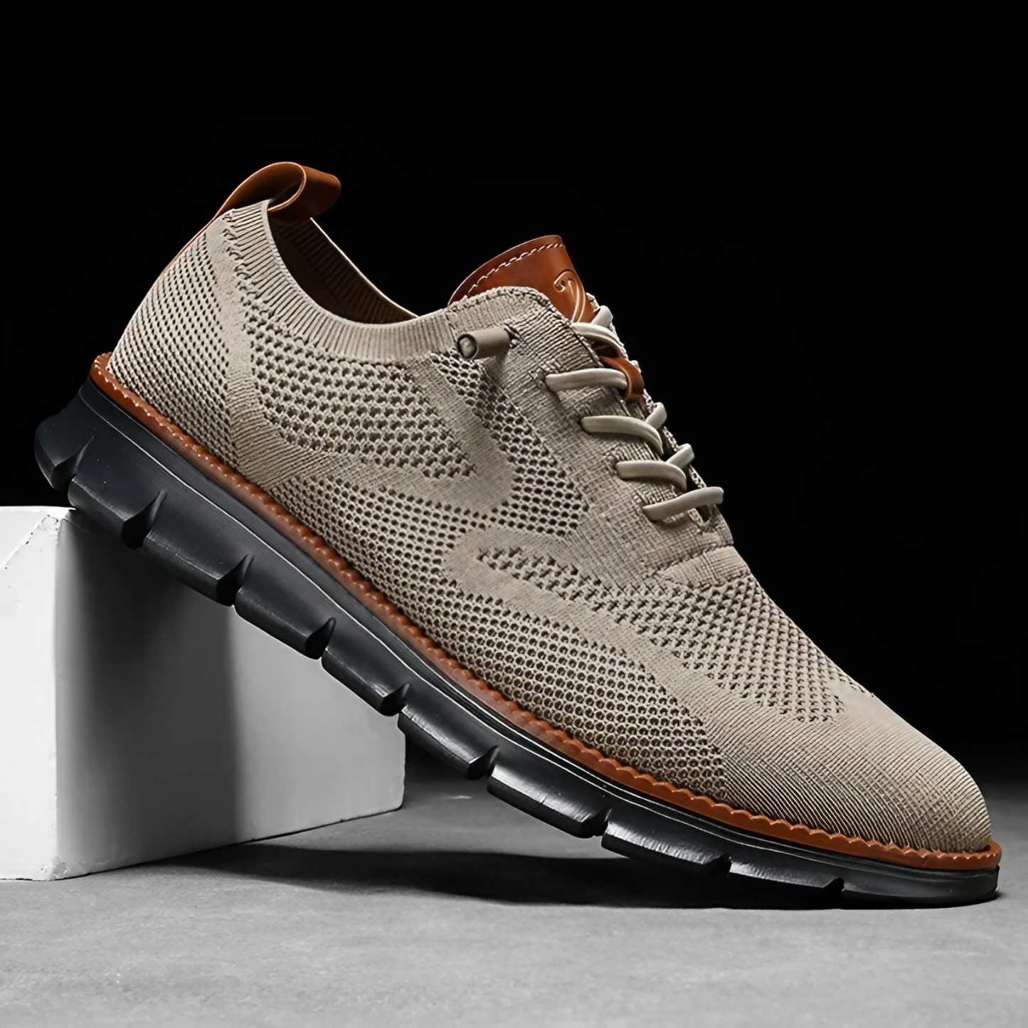 Leichte Strick-Sneaker Herren Regular Fit Freizeit