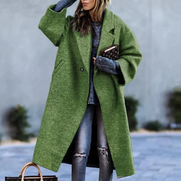 Damen Wintermantel Oversize Lang Casual Eleganz