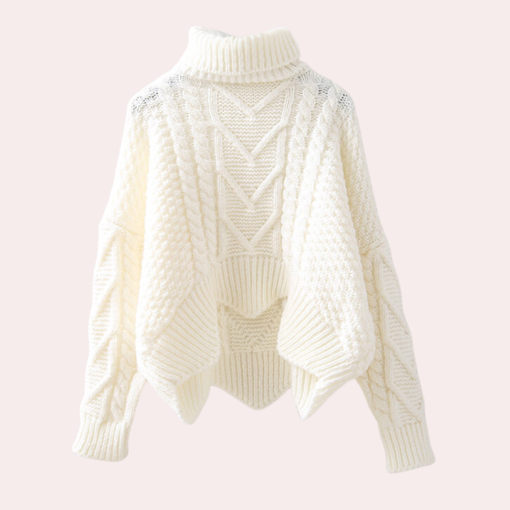 Marta I Damen Rollkragenpullover Slim Fit Casual Winter