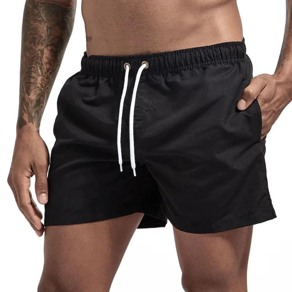 Schnelltrocknende Badeshorts Herren Regular Fit Freizeit