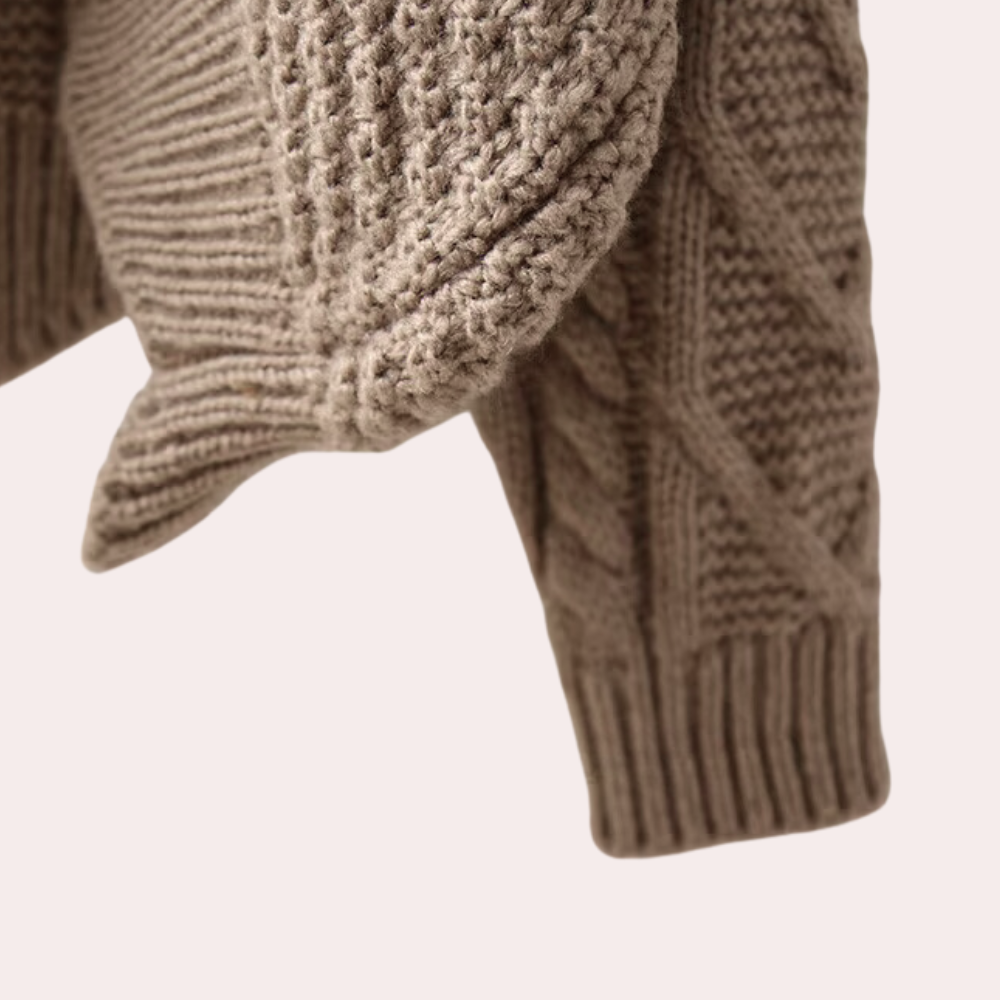 Marta I Damen Rollkragenpullover Slim Fit Casual Winter