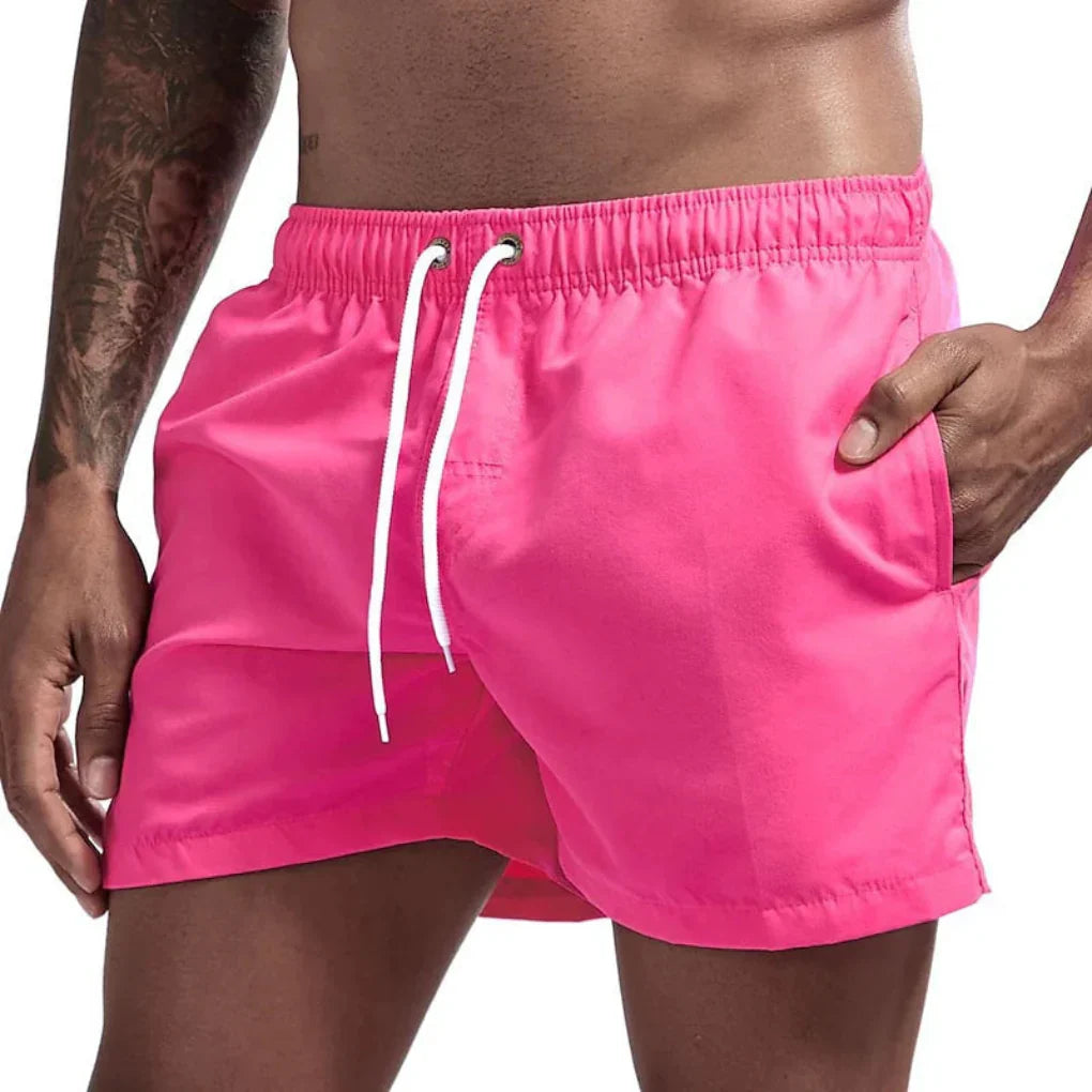 Schnelltrocknende Badeshorts Herren Regular Fit Freizeit